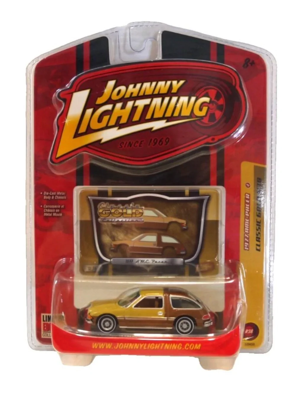 Johnny Lightning R38 Gold 1977 AMC Pacer 2 tone brown 1:64 diecast car New 2007